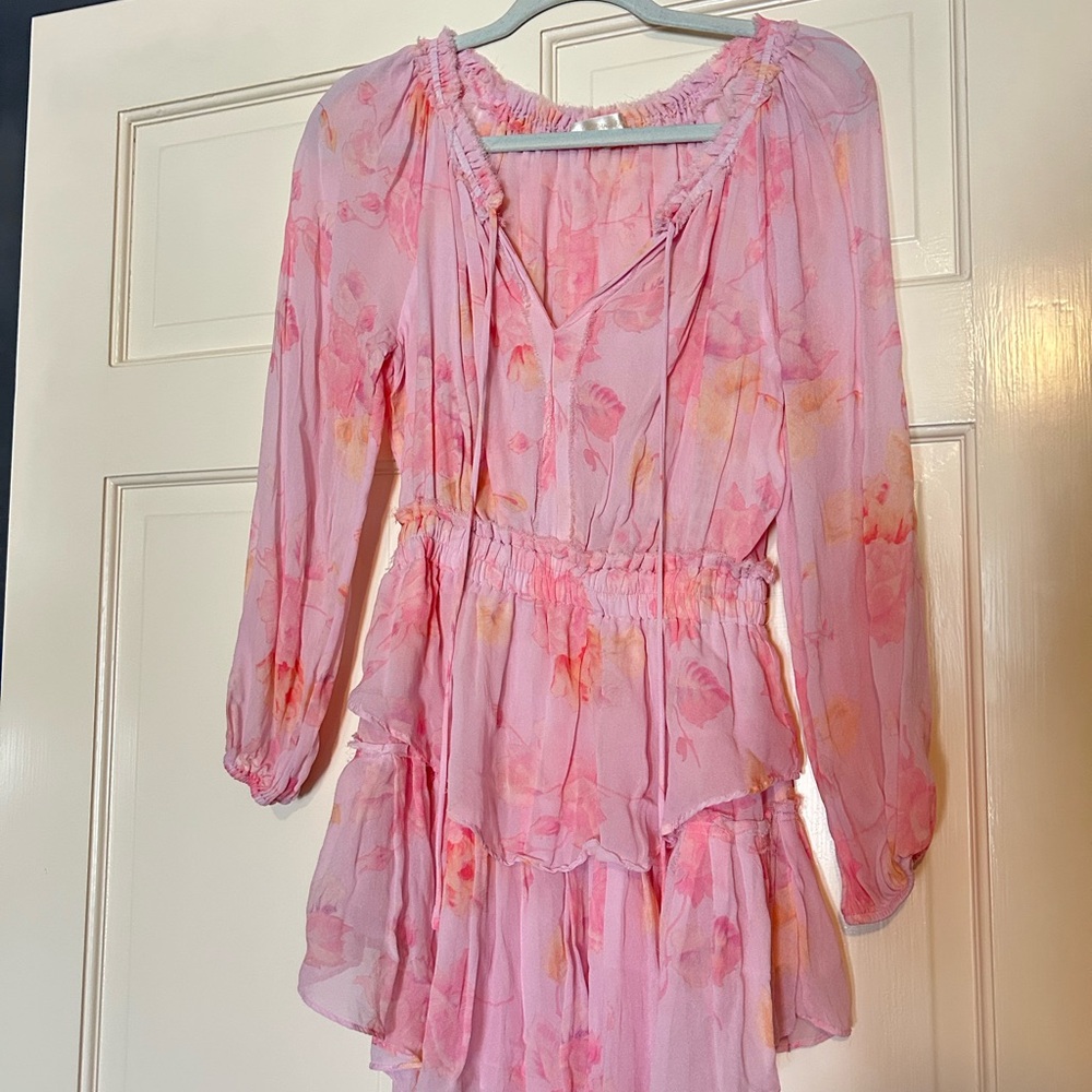 Loveshackfancy Multi-Ruffle Long Sleeve Mini-Dress - image 6